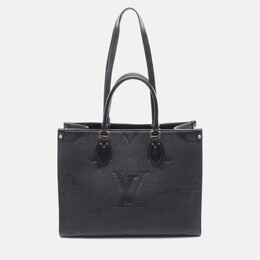 Louis Vuitton: Чёрная сумка-шоппер 