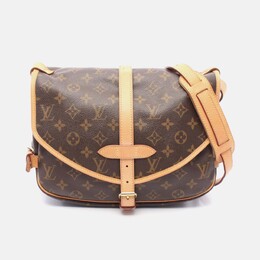 Louis Vuitton: Коричневая сумка 