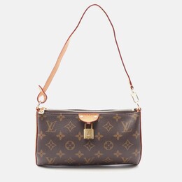 Louis Vuitton: Коричневая сумка  Pochette