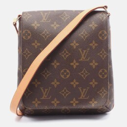 Louis Vuitton: Коричневая сумка  Musette