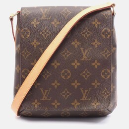 Louis Vuitton: Коричневая сумка  Musette