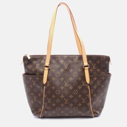 Louis Vuitton: Коричневая сумка-шоппер 