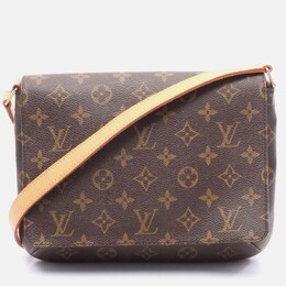 Louis Vuitton: Коричневая сумка  Musette