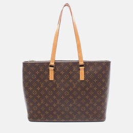 Louis Vuitton: Коричневая сумка-шоппер 