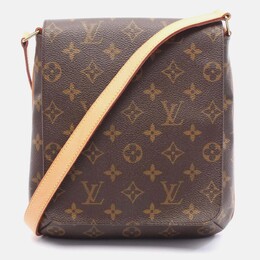 Louis Vuitton: Коричневая сумка  Musette