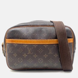 Louis Vuitton: Коричневая сумка через плечо 