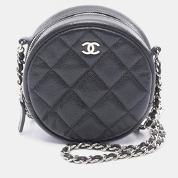 Chanel: Чёрная сумка через плечо 