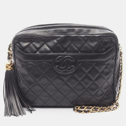 Chanel: Чёрная сумка через плечо 