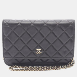 Chanel: Чёрная сумка через плечо 