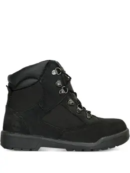 Timberland: Чёрные ботинки 