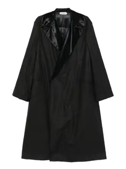 Alberta Ferretti: Атласное пальто 