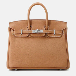 Hermes: Коричневая сумка  Birkin 25