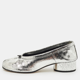 Maison Martin Margiela: Серебристые туфли  Tabi
