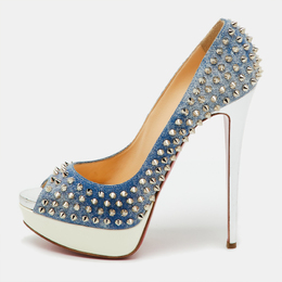 Christian Louboutin: Голубые туфли 