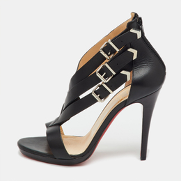 Christian Louboutin: Чёрные сандалии 