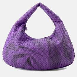 Bottega Veneta: Фиолетовая сумка  Intrecciato