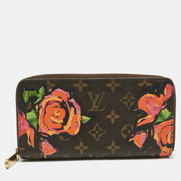 Louis Vuitton: Коричневый кошелёк  Zippy