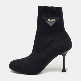Prada: Чёрные ботинки 