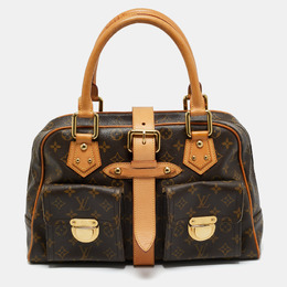 Louis Vuitton: Коричневая сумка 