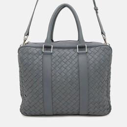 Bottega Veneta: Серая сумка  Intrecciato