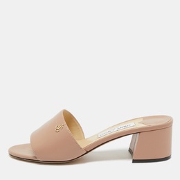 Jimmy Choo: Бежевые сандалии  Minea 45