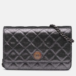 Chanel: Серебристый кошелёк 