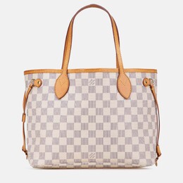 Louis Vuitton: Белая сумка  Neverfull
