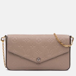 Louis Vuitton: Коричневая сумка  Pochette
