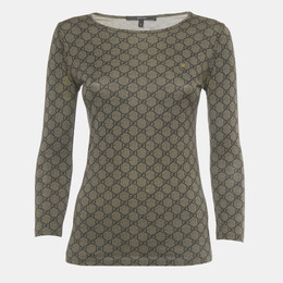 Gucci: Коричневая футболка  GG Supreme