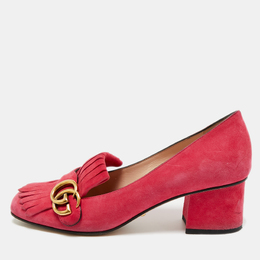 Gucci: Светлые туфли  GG Marmont