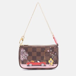 Louis Vuitton: Коричневая сумка  Pochette Accessoires