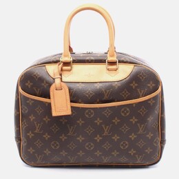 Louis Vuitton: Коричневая сумка  Deauville