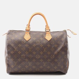 Louis Vuitton: Коричневая сумка  Speedy