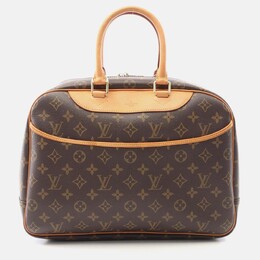 Louis Vuitton: Коричневая сумка  Deauville