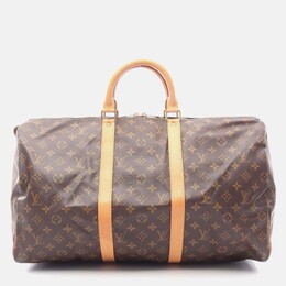 Louis Vuitton: Светлая сумка  Keepall 50