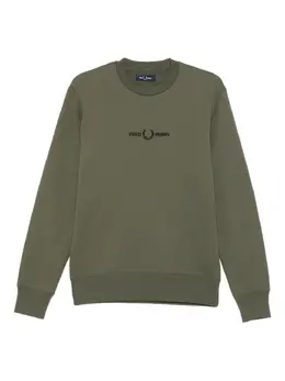 Fred Perry: Зелёный свитшот 