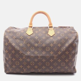 Louis Vuitton: Коричневая сумка  Speedy