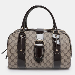 Gucci: Коричневая сумка  GG Supreme