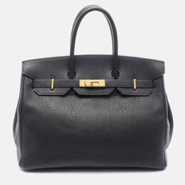 Hermes: Чёрная сумка  Birkin 35