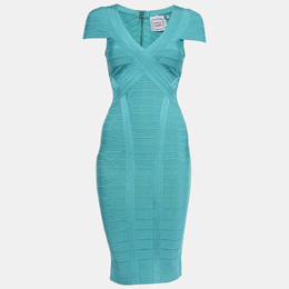 Herve Leger: Голубое платье 