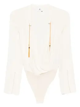 Elisabetta Franchi: Белый боди 