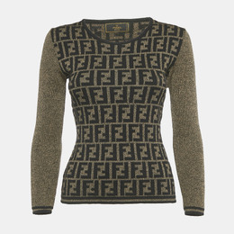 Fendi: Винтажный свитер  Zucca