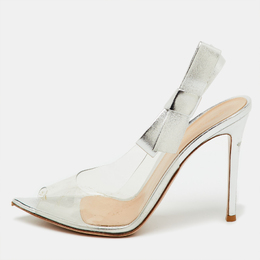 Gianvito Rossi: Серебристые сандалии 