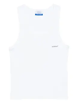 Off-White: Белая майка 