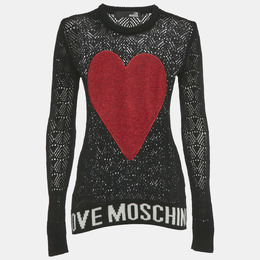 Love Moschino: Чёрный свитер 