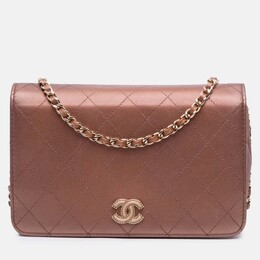 Chanel: Коричневый кошелёк 