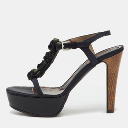 Marni: Чёрные сандалии 