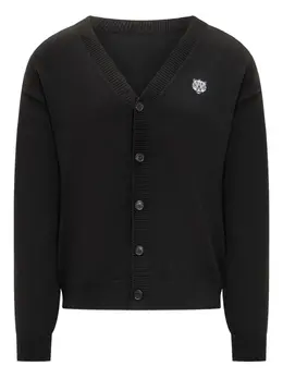 Kenzo: Чёрный кардиган  Tiger