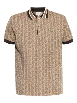 Lacoste: Бежевое поло 