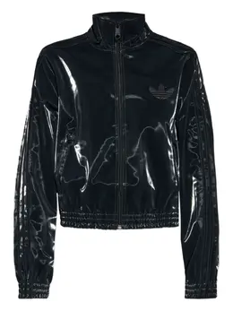 adidas: Чёрная куртка  Adicolor